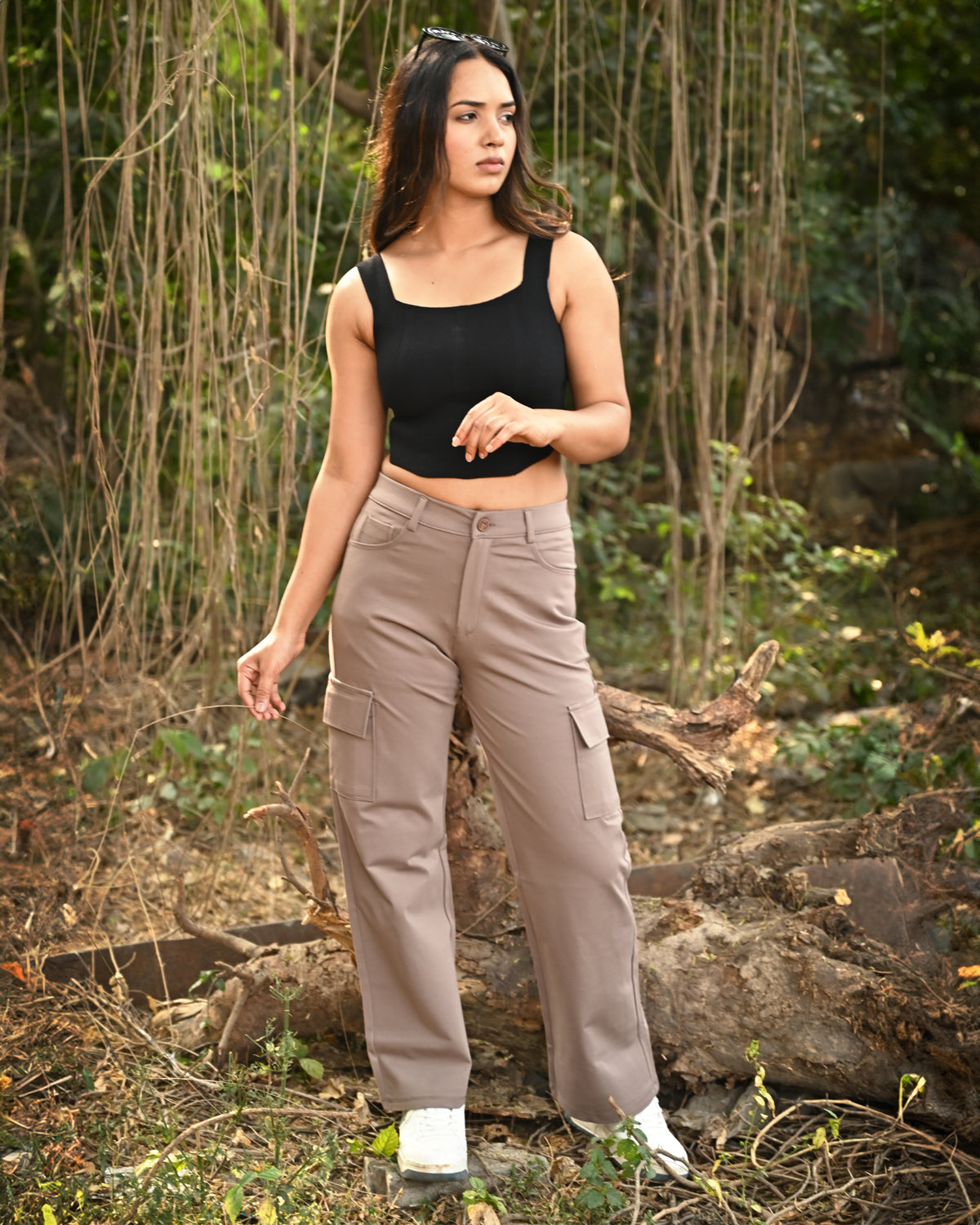 Light Brown Cargo Trousers