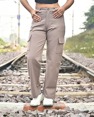 Light Brown Cargo Trousers