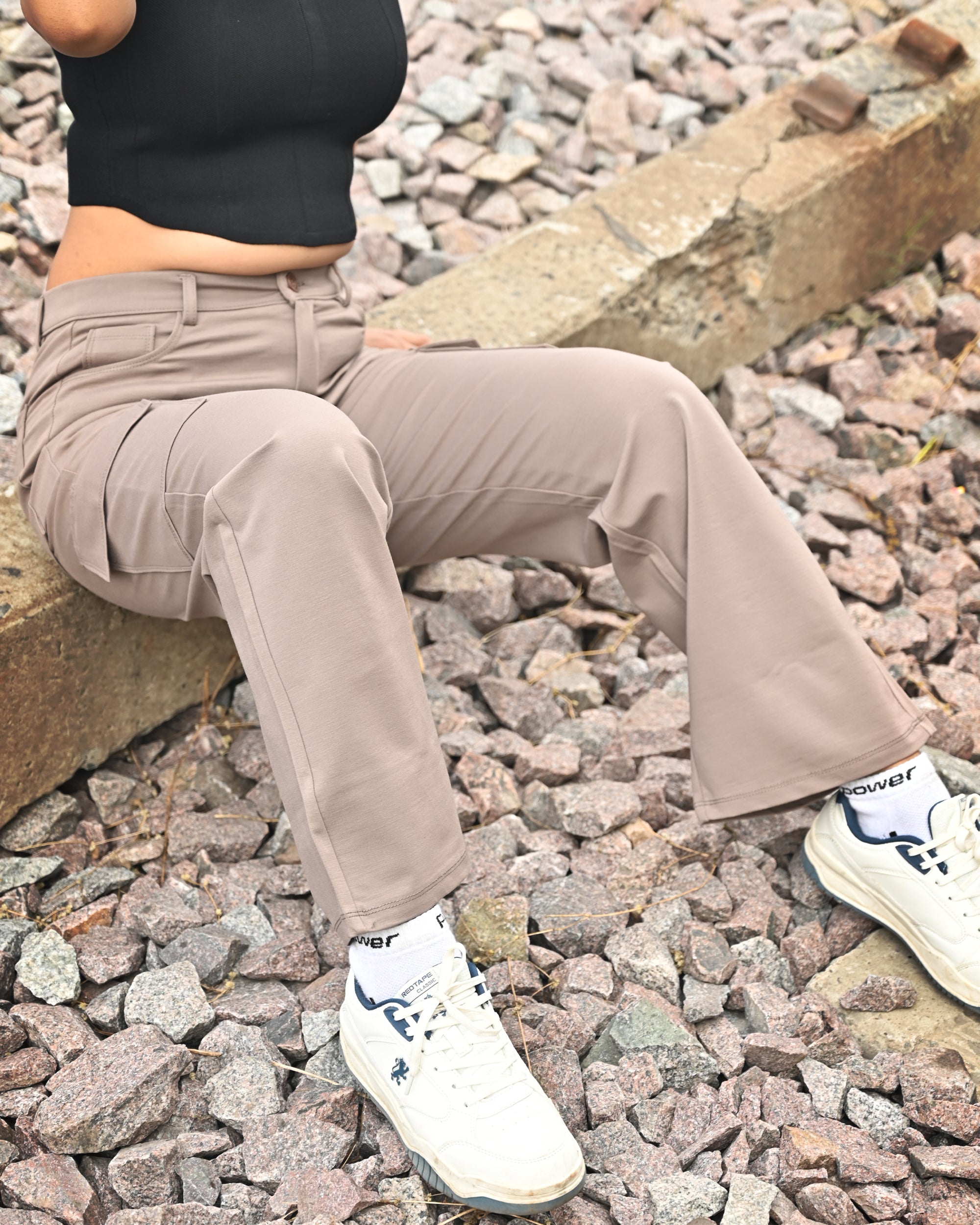 Light Brown Cargo Trousers